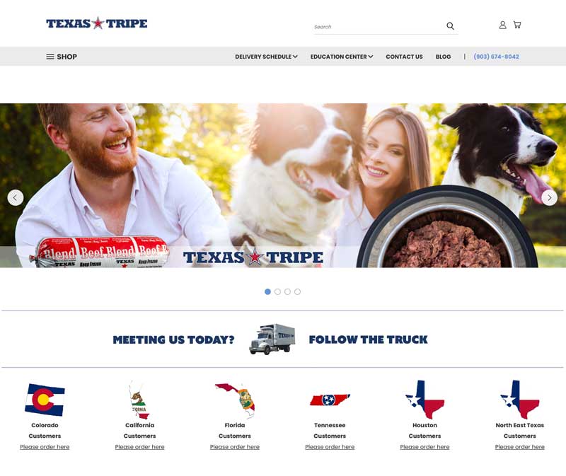 Texas Tripe Website Design